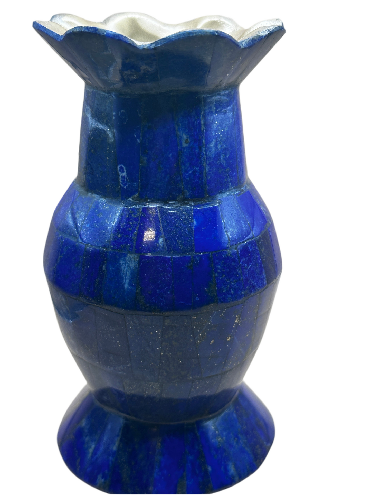 Afghanistan Lapis Lazuli Hand Crafted Round Vase