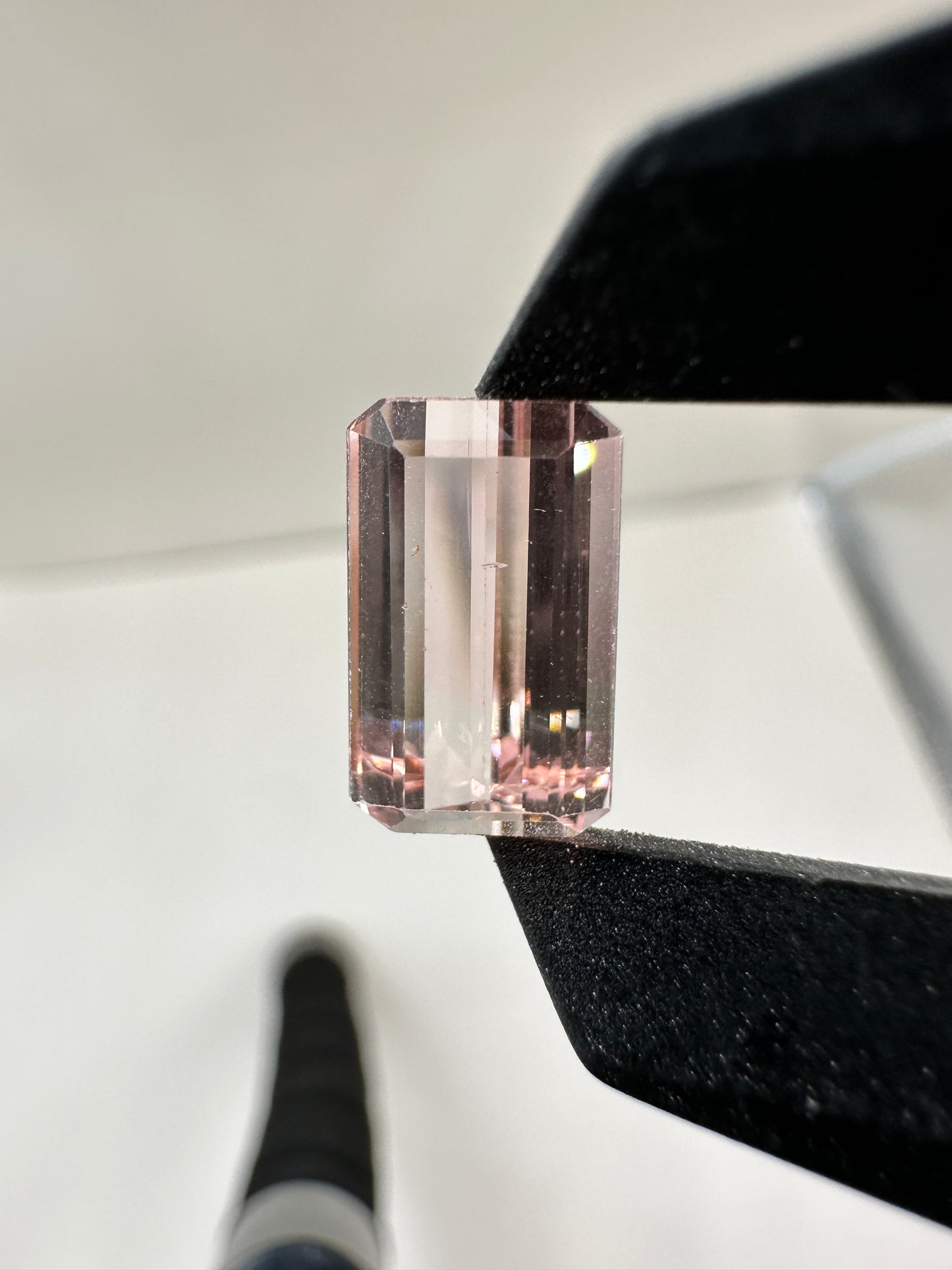 Afghanistan Bicolor Tourmaline Emerald Cut Faceted 3.87 Ct