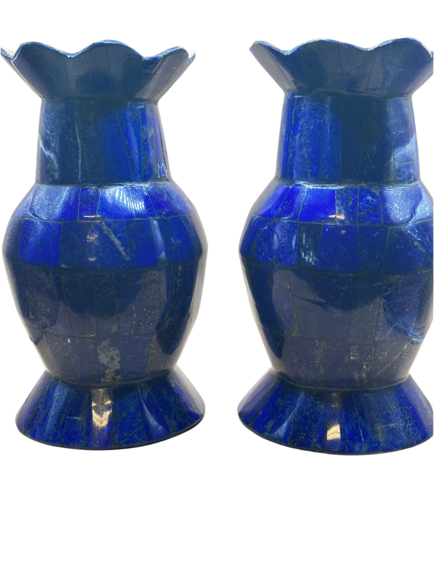 Afghanistan Lapis Lazuli Hand Crafted Round Vase