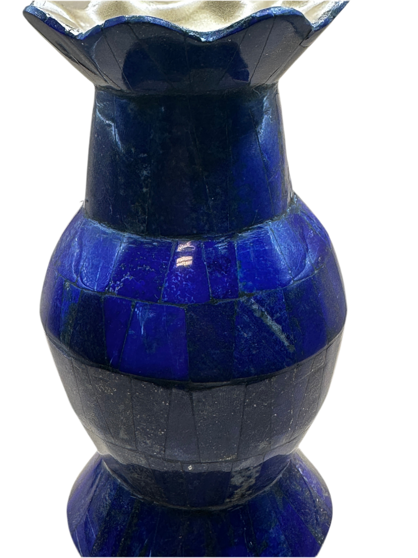 Afghanistan Lapis Lazuli Hand Crafted Round Vase