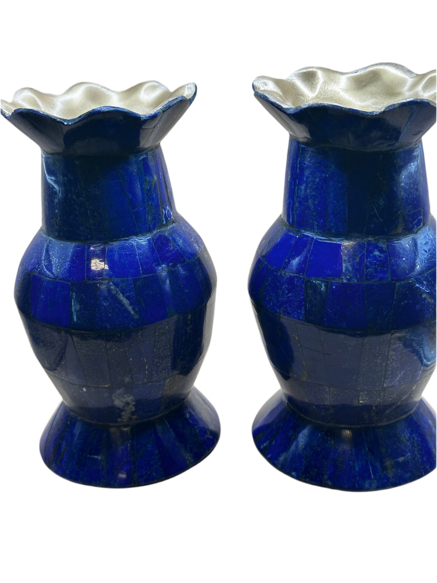 Afghanistan Lapis Lazuli Hand Crafted Round Vase