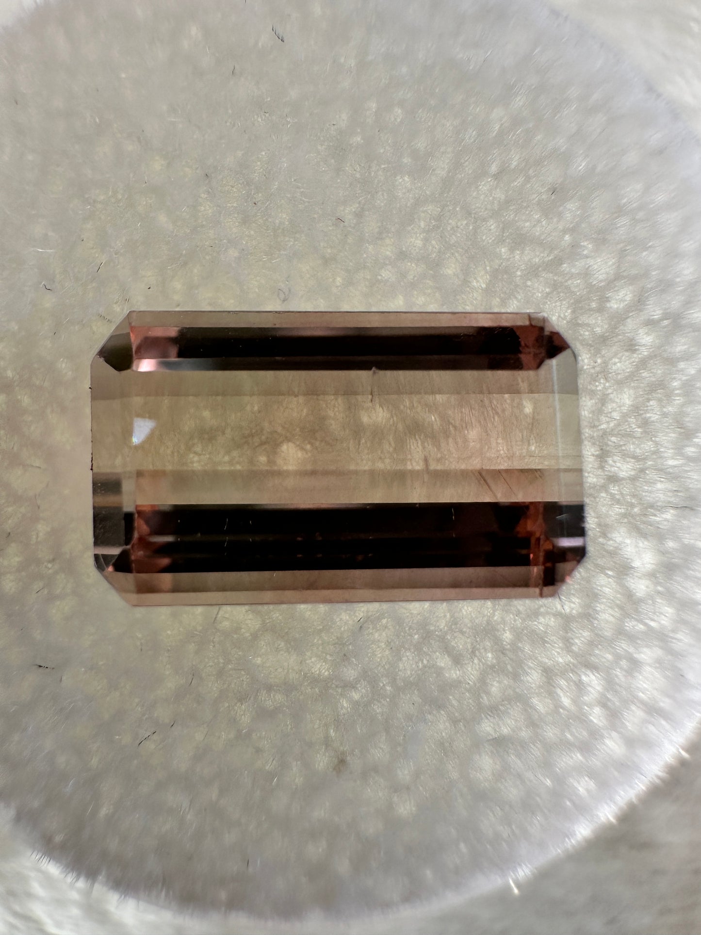 Afghanistan Bicolor Tourmaline Emerald Cut Faceted 3.87 Ct