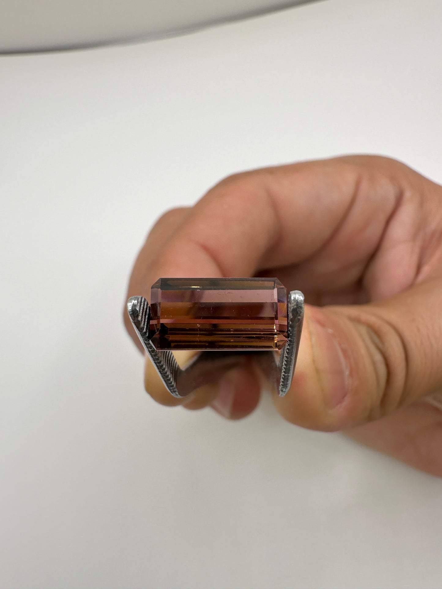 Brown Afghanistan Tourmaline Emerald Cut Faceted 5.1 ct