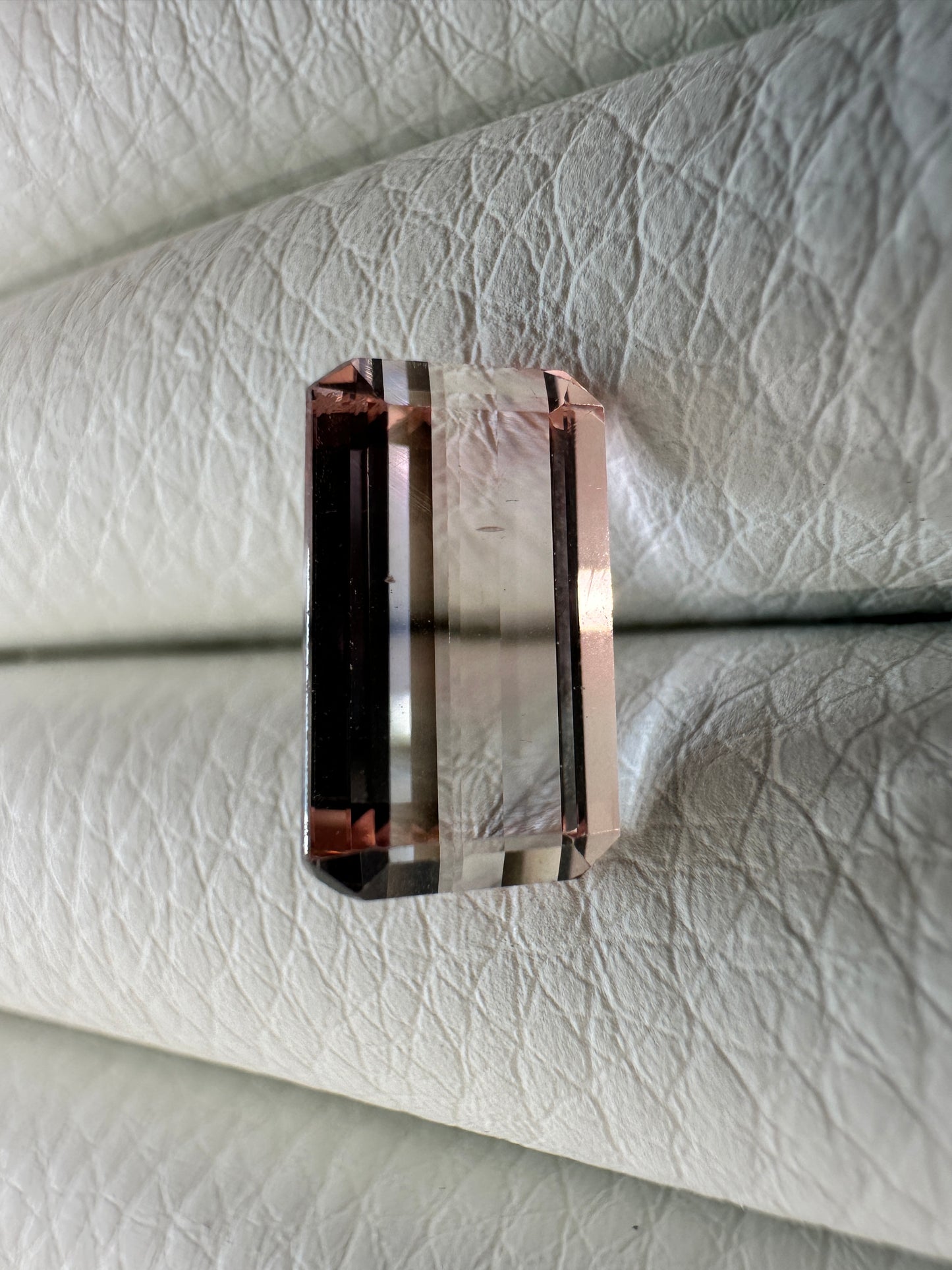 Afghanistan Bicolor Tourmaline Emerald Cut Faceted 3.87 Ct