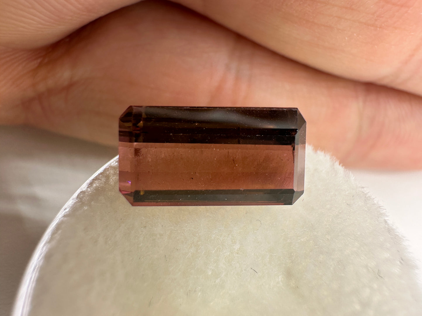 Brown Afghanistan Tourmaline Emerald Cut Faceted 5.1 ct