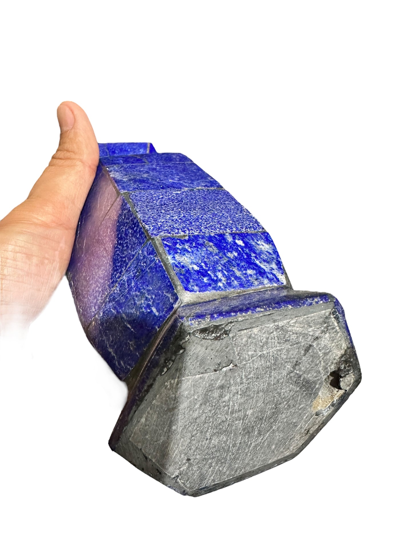 Lapis Lazuli Hand-crafted Pentagonal Vase