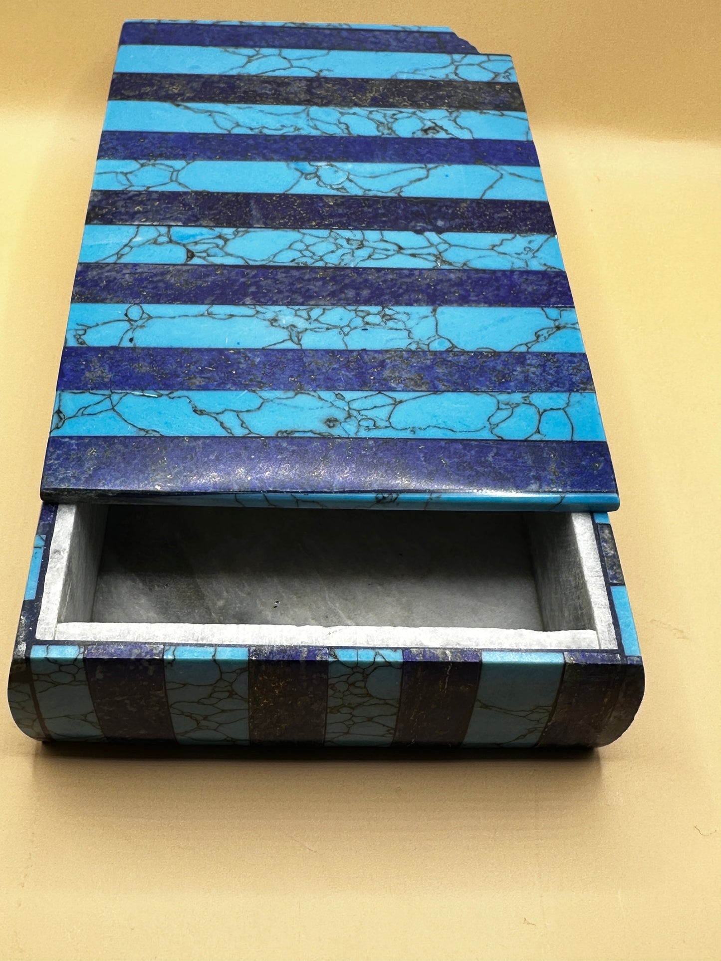 Afghanistan Hand Crafted three colour boxes Lapis Lazuli