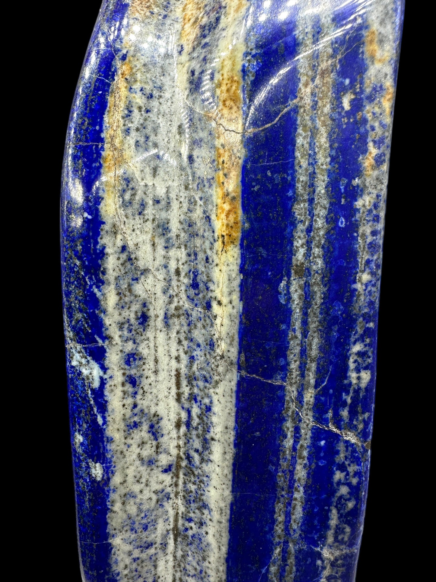 Premium Afghan Lapis Lazuli Polished Display Stone – 4.75 lb High-Quality Gem