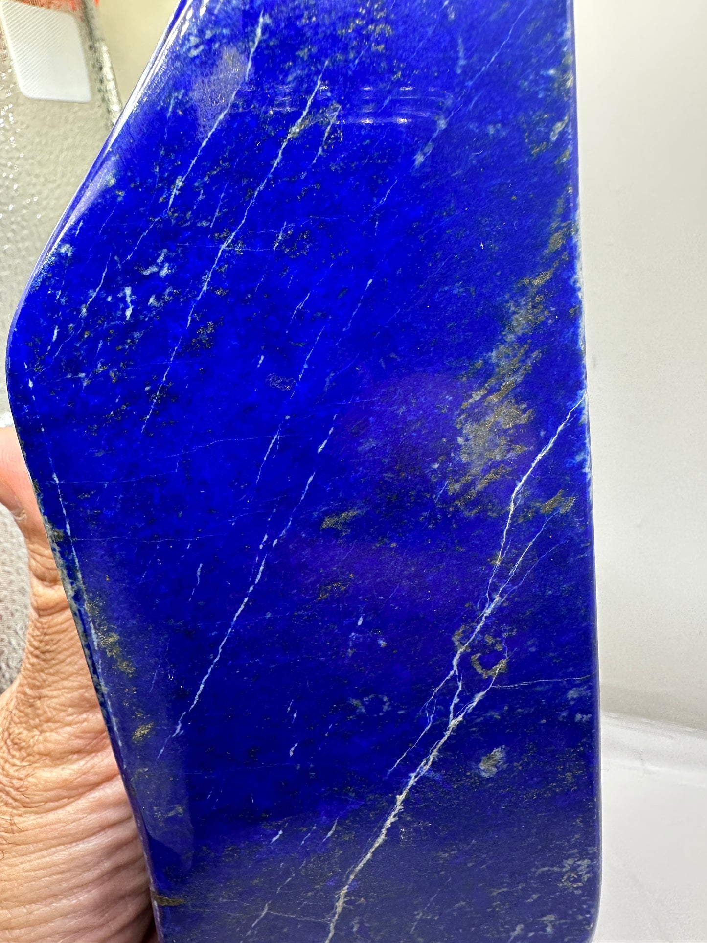 Premium Afghan Lapis Lazuli Polished Display Stone – 4.75 lb High-Quality Gem